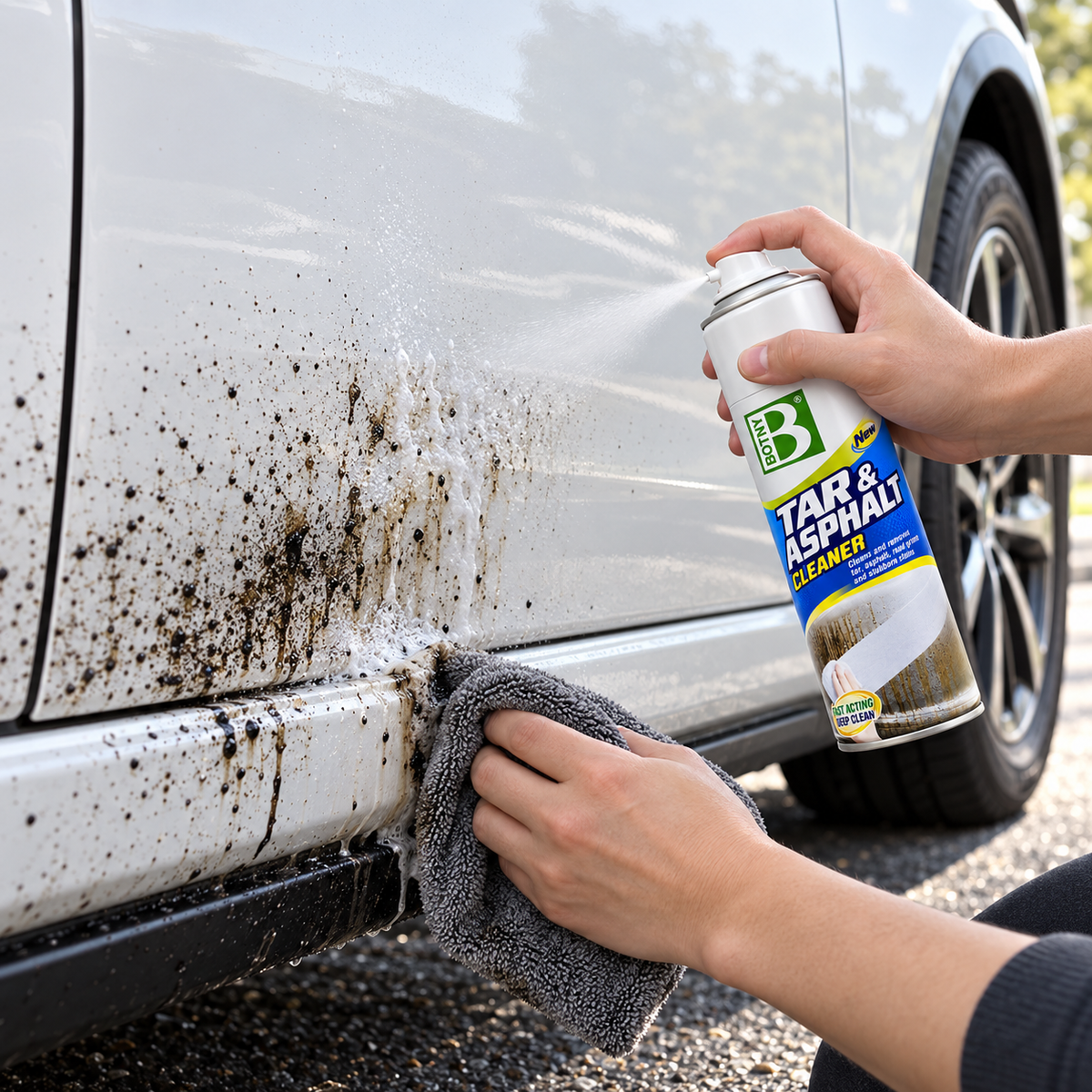 🧽 Tar Cleaner | Aerosol Formula | Garage | Drivers’ Glossy Finish