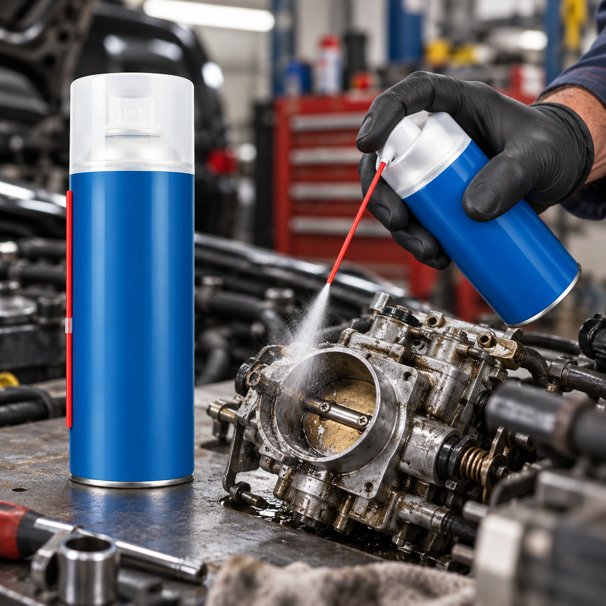 ⚙️ Carb Cleaner | Aerosol Formula | Garage | Mechanics’ Clean-Engine Finish