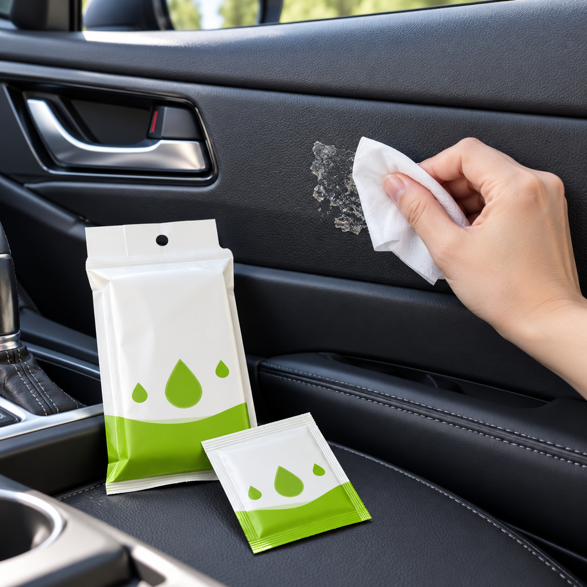 🧻 Adhesive Wipes | Pre-Moistened Cloth | Cars | Drivers’ Residue-Free Finish