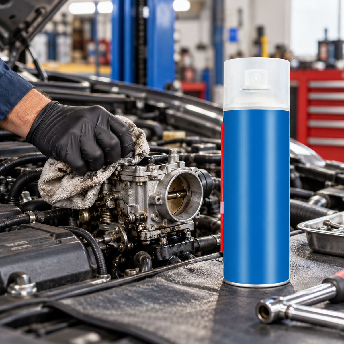 ⚙️ Carb Cleaner | Aerosol Formula | Garage | Mechanics’ Clean-Engine Finish