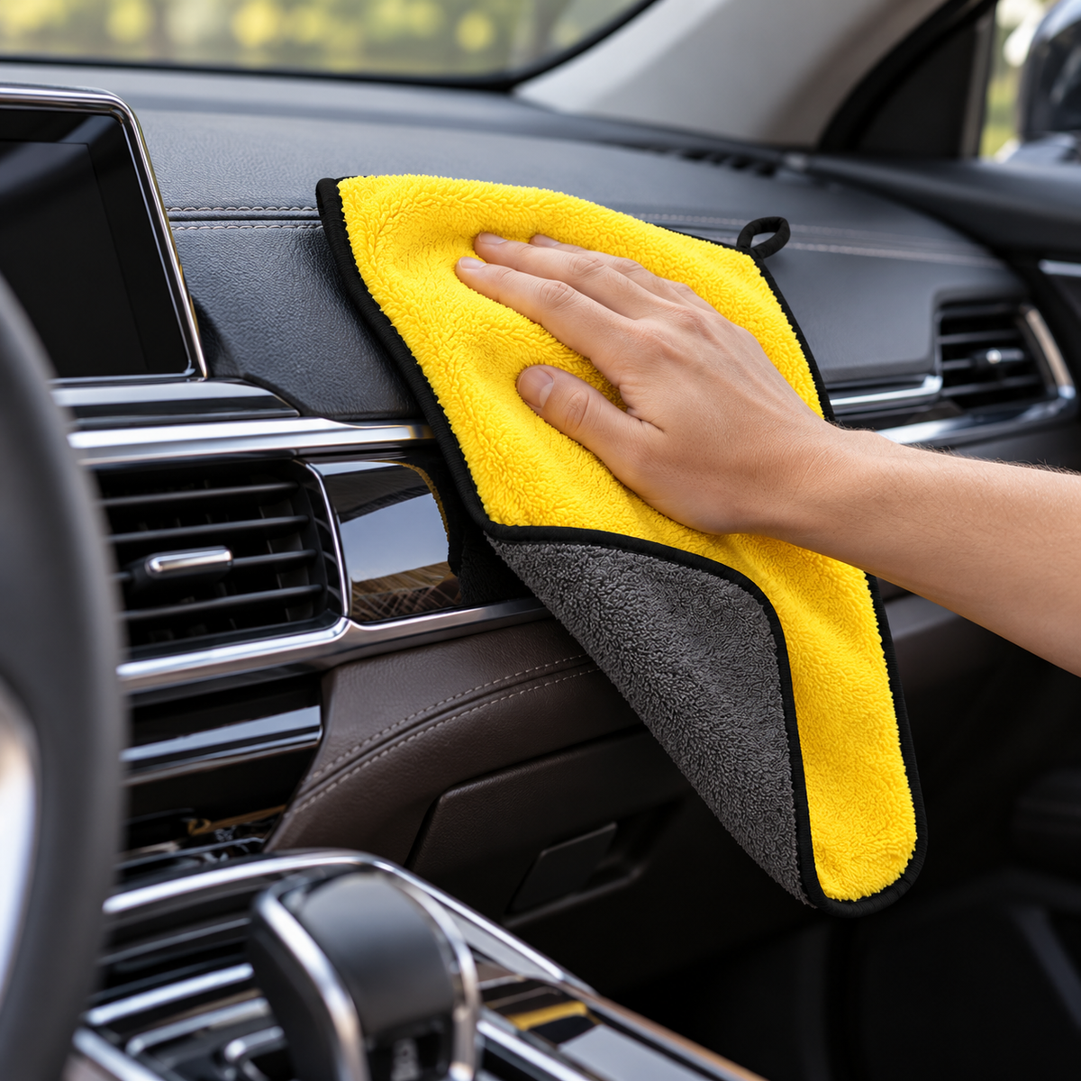 🧽 Car Cloth | Dual-Sided Fabric | Detailing | Drivers’ Mirror-Like Finish