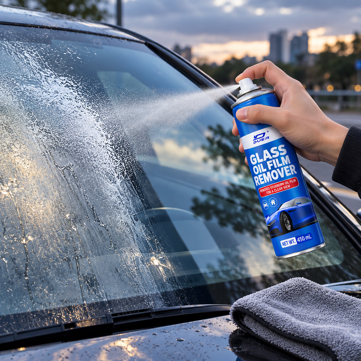 ✨Glass Cleaner | Aerosol Formula | Driving | Drivers’ Crystal-Clear View