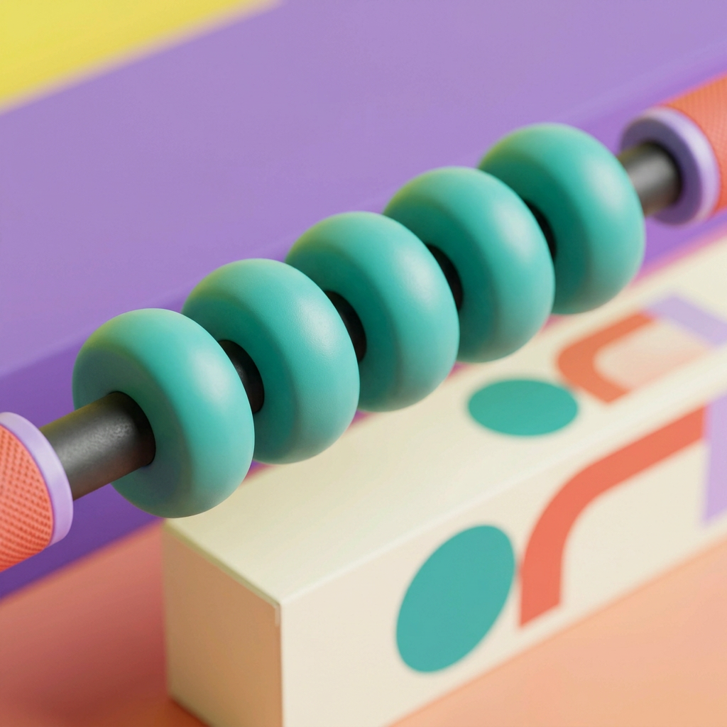 Detail 1: teal roller assembly