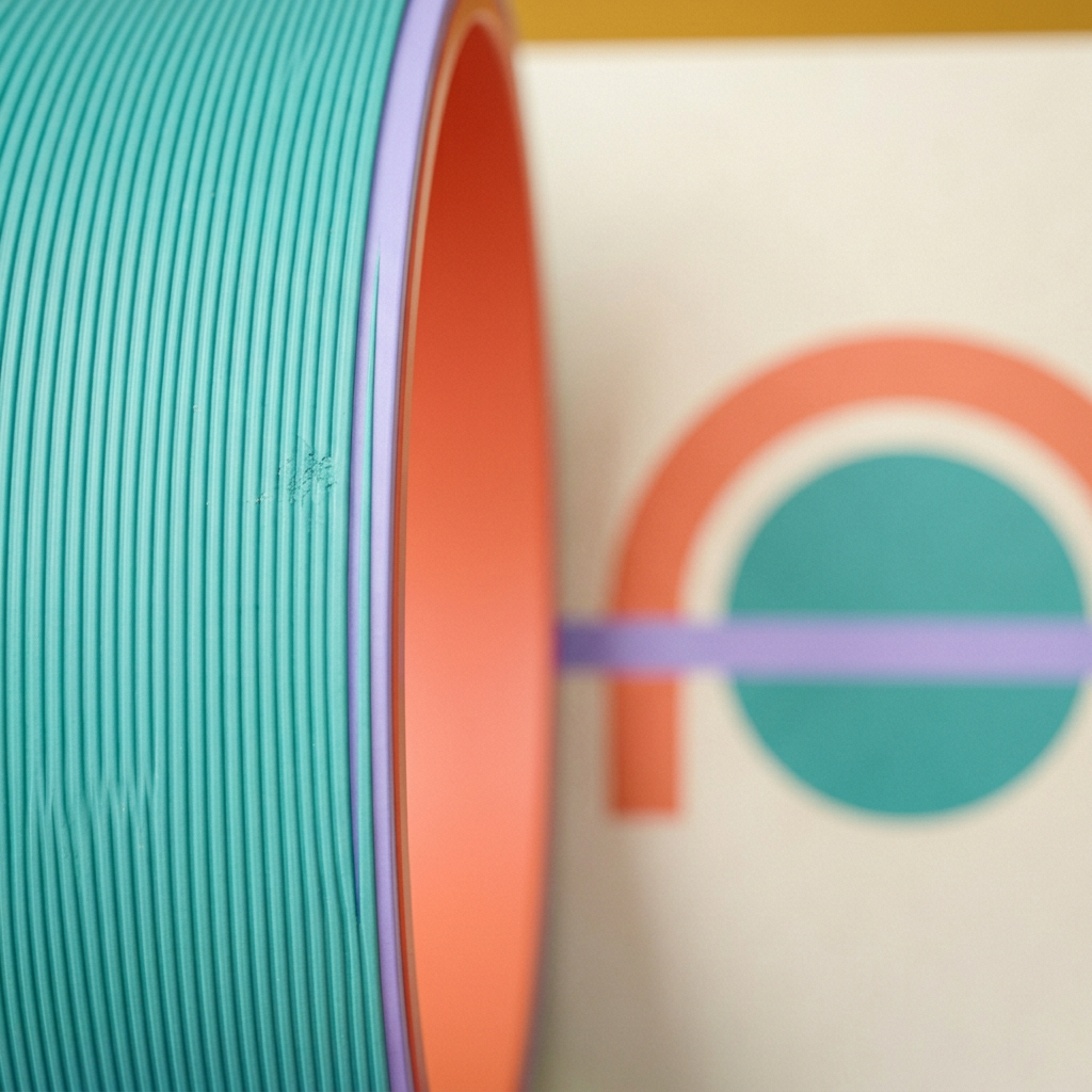 Detail 1: teal outer band texture