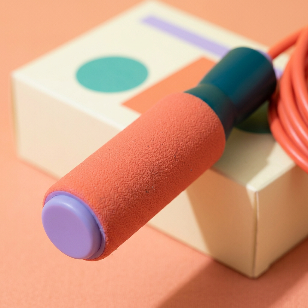 Detail 1: textured coral grip