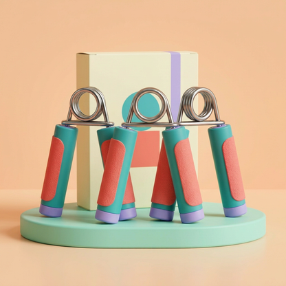 Main image 3: hand grippers on colorful platform