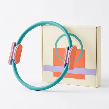 White background Pilates ring