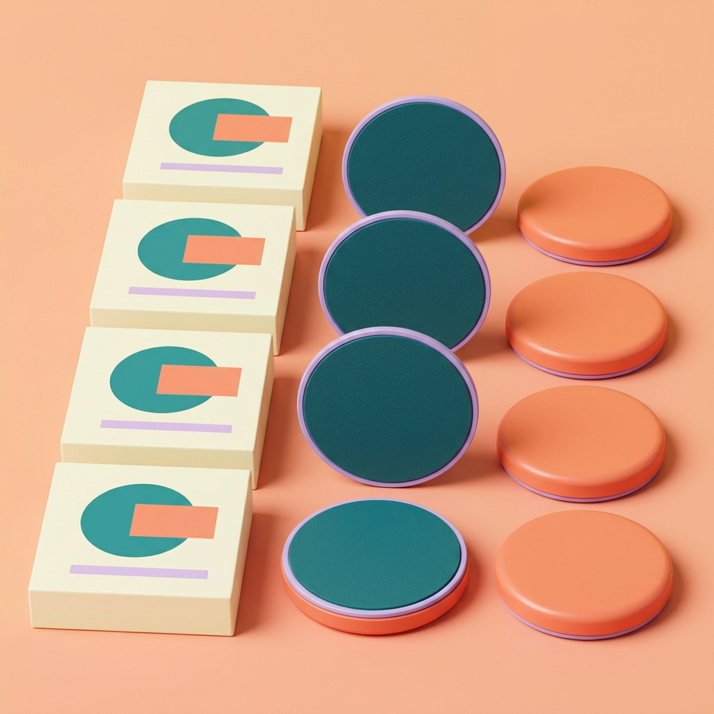 Detail 4: discs and geometric packaging