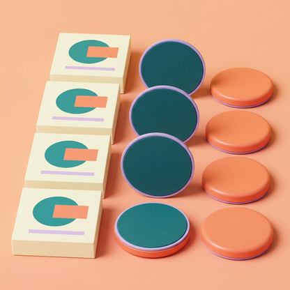Detail 4: discs and geometric packaging