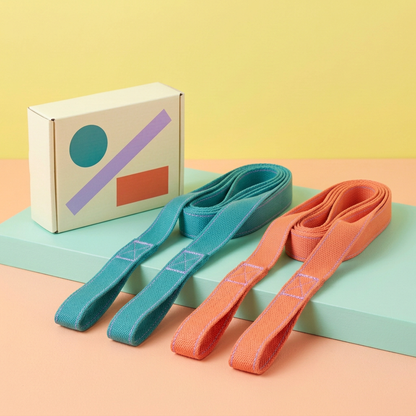 Main image 3: folded straps on colorful platform