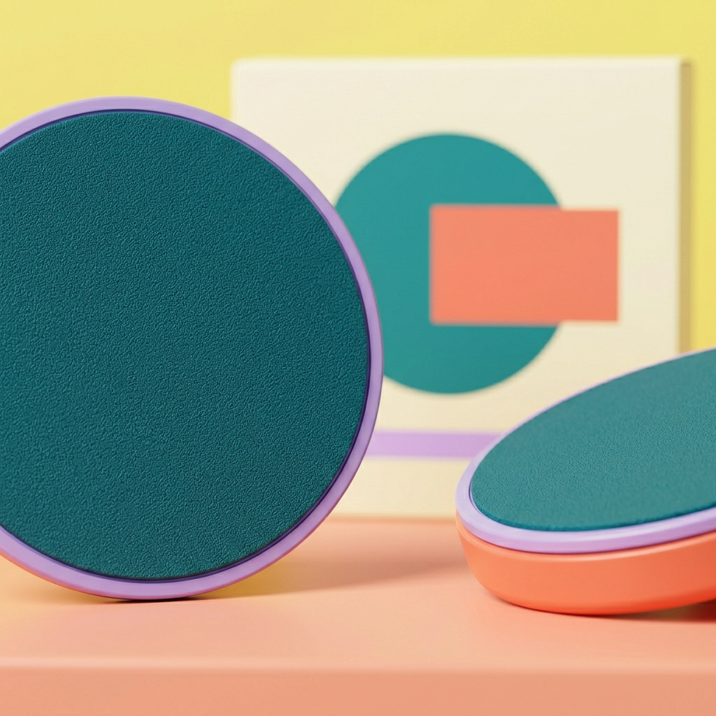 Detail 1: textured teal upper pad
