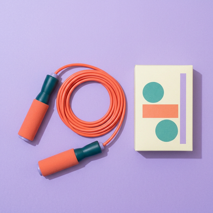 Main image 2: overhead jump rope flat lay