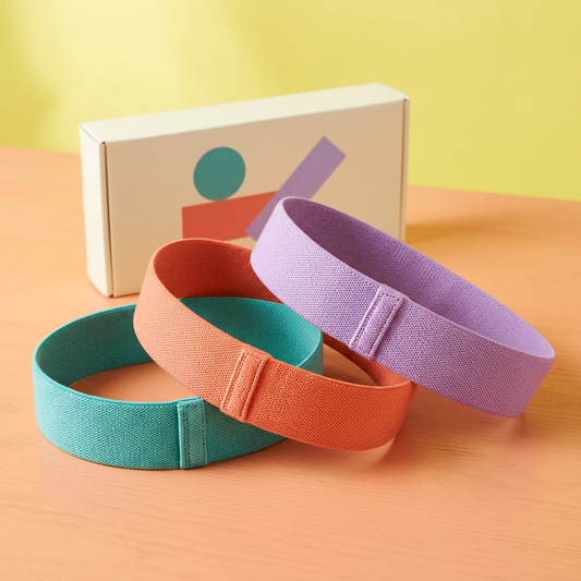 Main image 1: three fabric loops and unbranded packaging